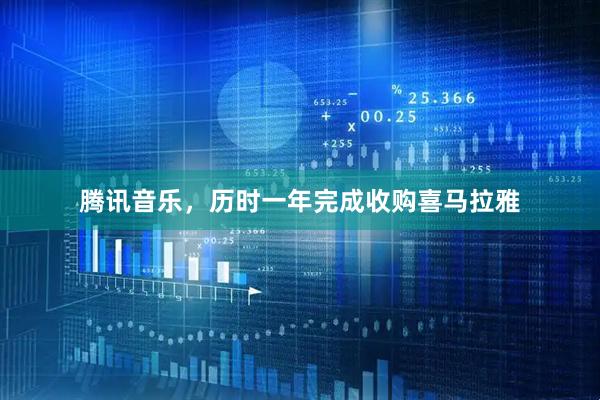 腾讯音乐，历时一年完成收购喜马拉雅